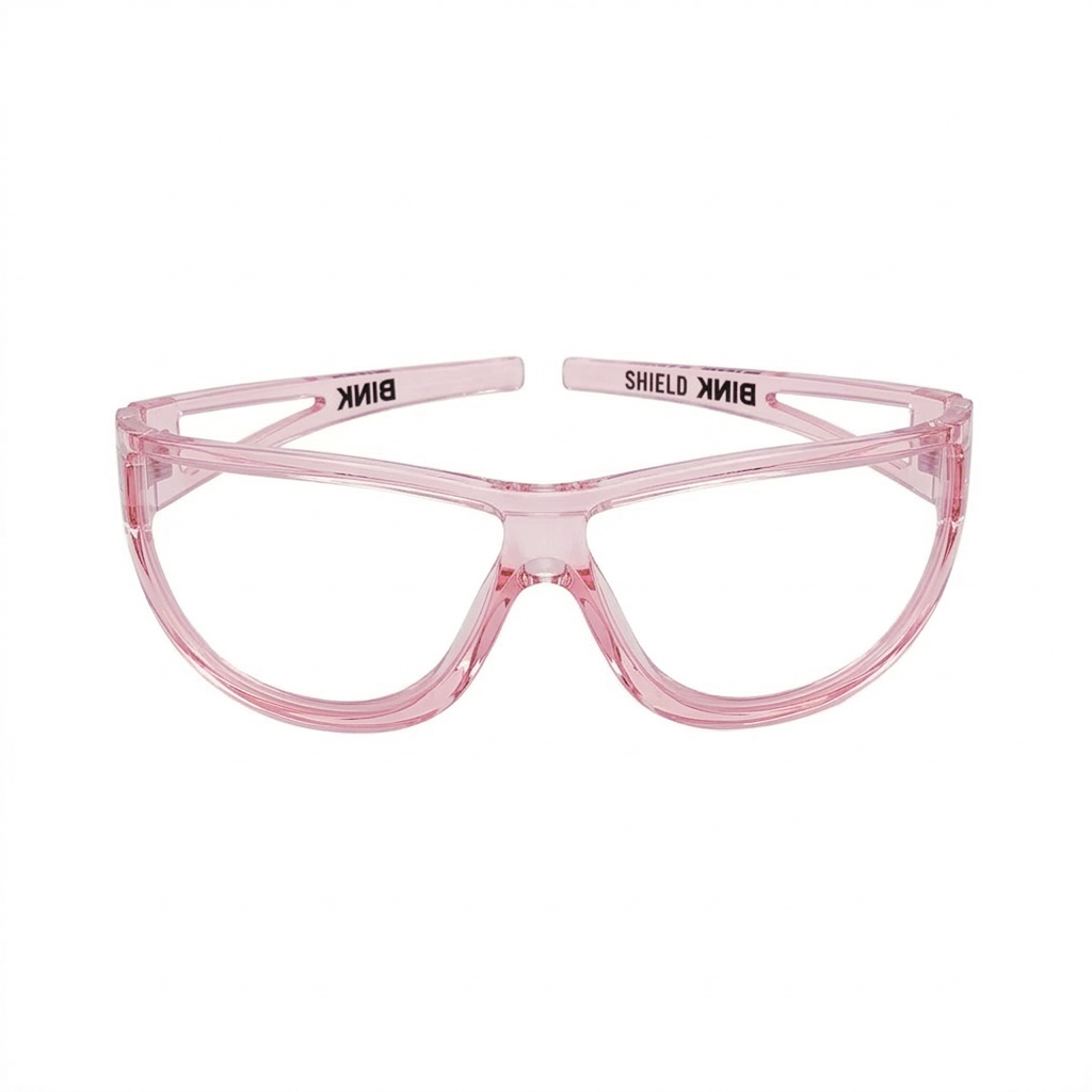 Pink Matte Pickleball Shield – Fog-Free Sport Glasses
