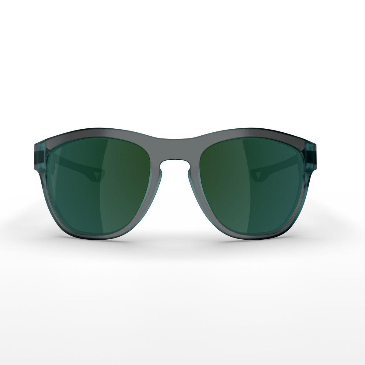 Nwt Dark Green Sunshades Black Narrow Acetate Round Tinted Sunglasses with Green  main image 4